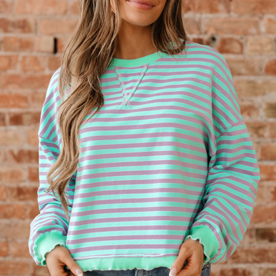River Ribbed Trim Oversize Sweatshirt