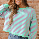  River Ribbed Trim Oversize Sweatshirt