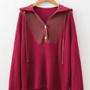  River Waffle Hooded Long Sleeve Top