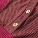  River Waffle Hooded Long Sleeve Top