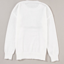  Robin Glitter Print Casual Sweater