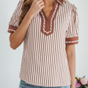  Romina Short Bubble Sleeve Blouse