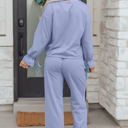  Rory Beau Flounce Long Sleeve Lounge Set