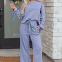  Rory Beau Flounce Long Sleeve Lounge Set