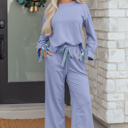  Rory Beau Flounce Long Sleeve Lounge Set
