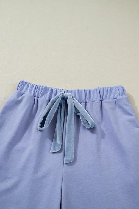 Rory Beau Flounce Long Sleeve Lounge Set