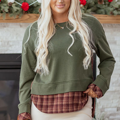 Rosa Patchwork Drop Shoulder Sweatshirt