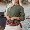  Rosa Patchwork Drop Shoulder Sweatshirt