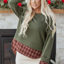  Rosa Patchwork Drop Shoulder Sweatshirt