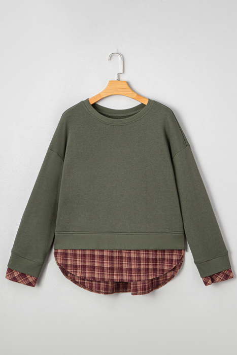 Rosa Patchwork Drop Shoulder Sweatshirt