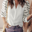  Rosa Patchwork Rib Knit Top