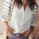  Rosa Patchwork Rib Knit Top