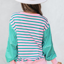  Rosalie Side Slit Baggy Sweatshirt