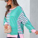  Rosalie Side Slit Baggy Sweatshirt