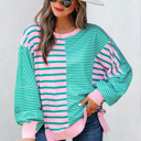  Rosalie Side Slit Baggy Sweatshirt