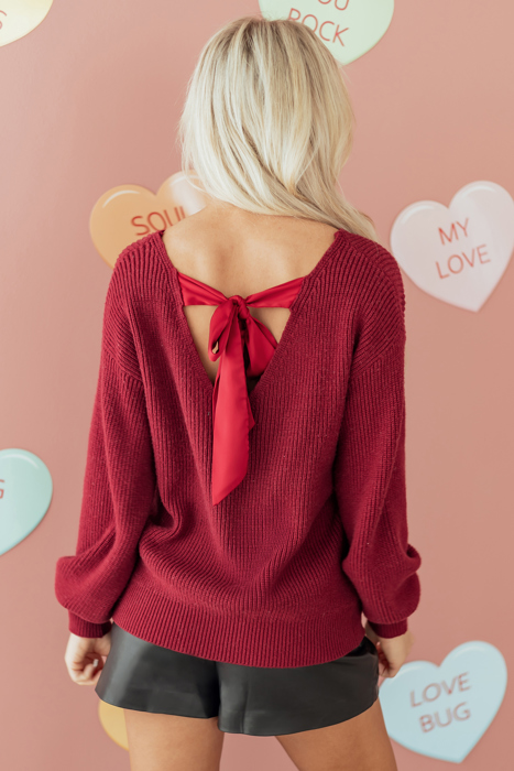 Rosalina Backless Drop Shoulder Sweater