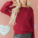  Rosalina Backless Drop Shoulder Sweater