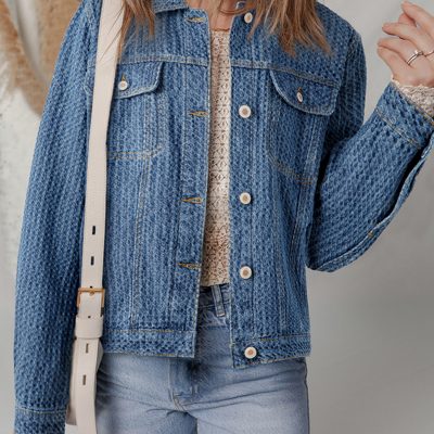 Rosalyn Flap Textured Down Jacket