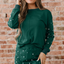 Dark Green Small Rosie Elastic Waist Mini Skirt Set