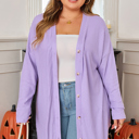  Rosie Waffle Knit Front PLUS Cardigan