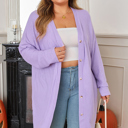  Rosie Waffle Knit Front PLUS Cardigan