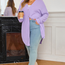  Rosie Waffle Knit Front PLUS Cardigan