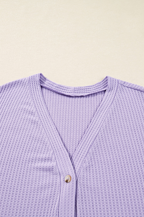 Rosie Waffle Knit Front PLUS Cardigan