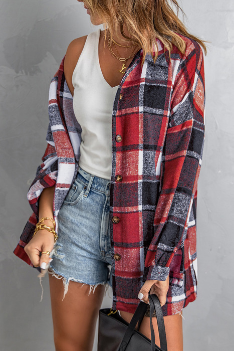 Rowan Fiery Plaid Print Shirt
