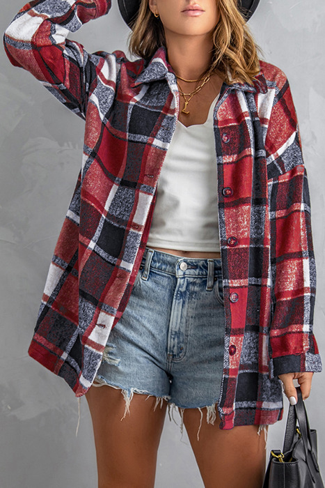 Rowan Fiery Plaid Print Shirt