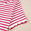  Royalty Scalloped Trim T Shirt