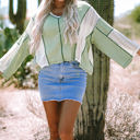  Ruby Crochet Detail Exposed Seam High Low Loose Top