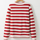  Rylee Stripe Button Cardigan Sweater