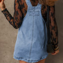  Ryleigh Pocketed Adjustable Straps Denim Overall Dress