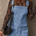  Ryleigh Pocketed Adjustable Straps Denim Overall Dress