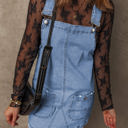  Ryleigh Pocketed Adjustable Straps Denim Overall Dress