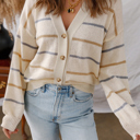 Multicolour Medium Sadie Drop Shoulder Cardigan Sweater