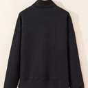  Saige Half Zipper Collared Sweatshirt