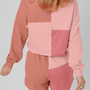  Saige Patchwork Long Sleeve Shorts