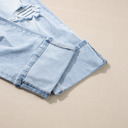  Saige Wash Distressed Straight Jeans