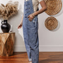  Piper Denim Straight Leg Jumpsuit with Pockets