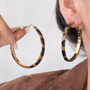 Leopard Sajira Stainless alloy Hoop Earrings