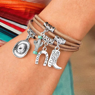 Salma Luck Cactus Layered Bracelet