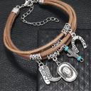  Salma Luck Cactus Layered Bracelet