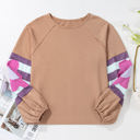  Sara Flower Raglan Sleeve Top