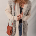  Sarah Side Pockets Open Front Cardigan