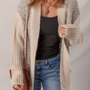  Sarah Side Pockets Open Front Cardigan