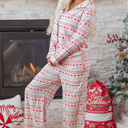  Sarai Christmas Pattern Print Shirt