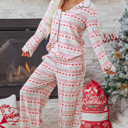  Sarai Christmas Pattern Print Shirt