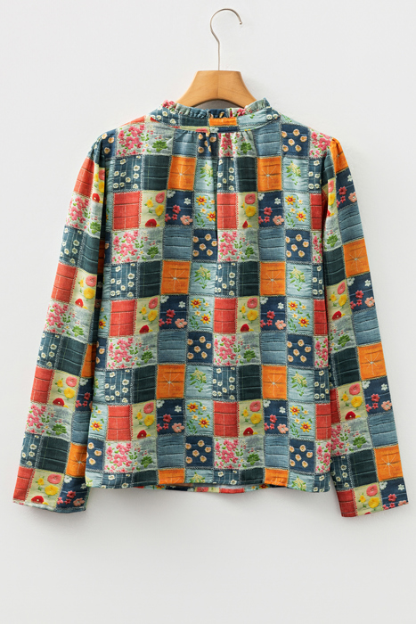 Sarajana Half Placket Collared Blouse