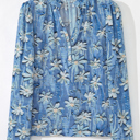  Sarajana Half Placket Collared Blouse